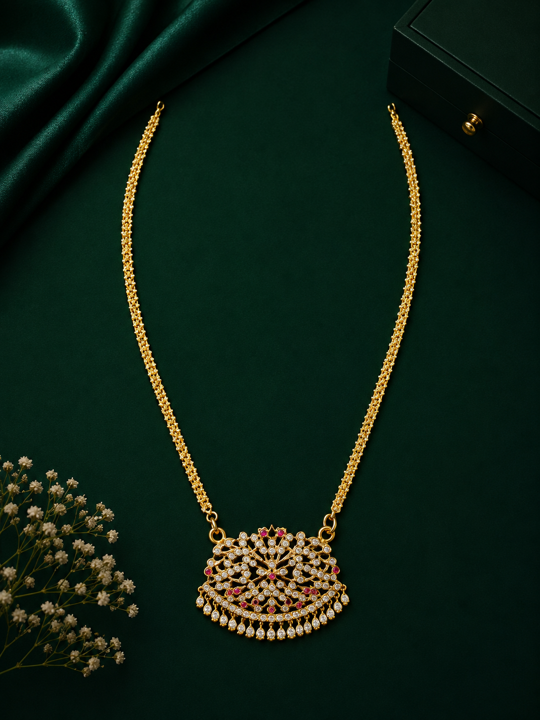 Premium Gold Plated Adige Pendant with Chain