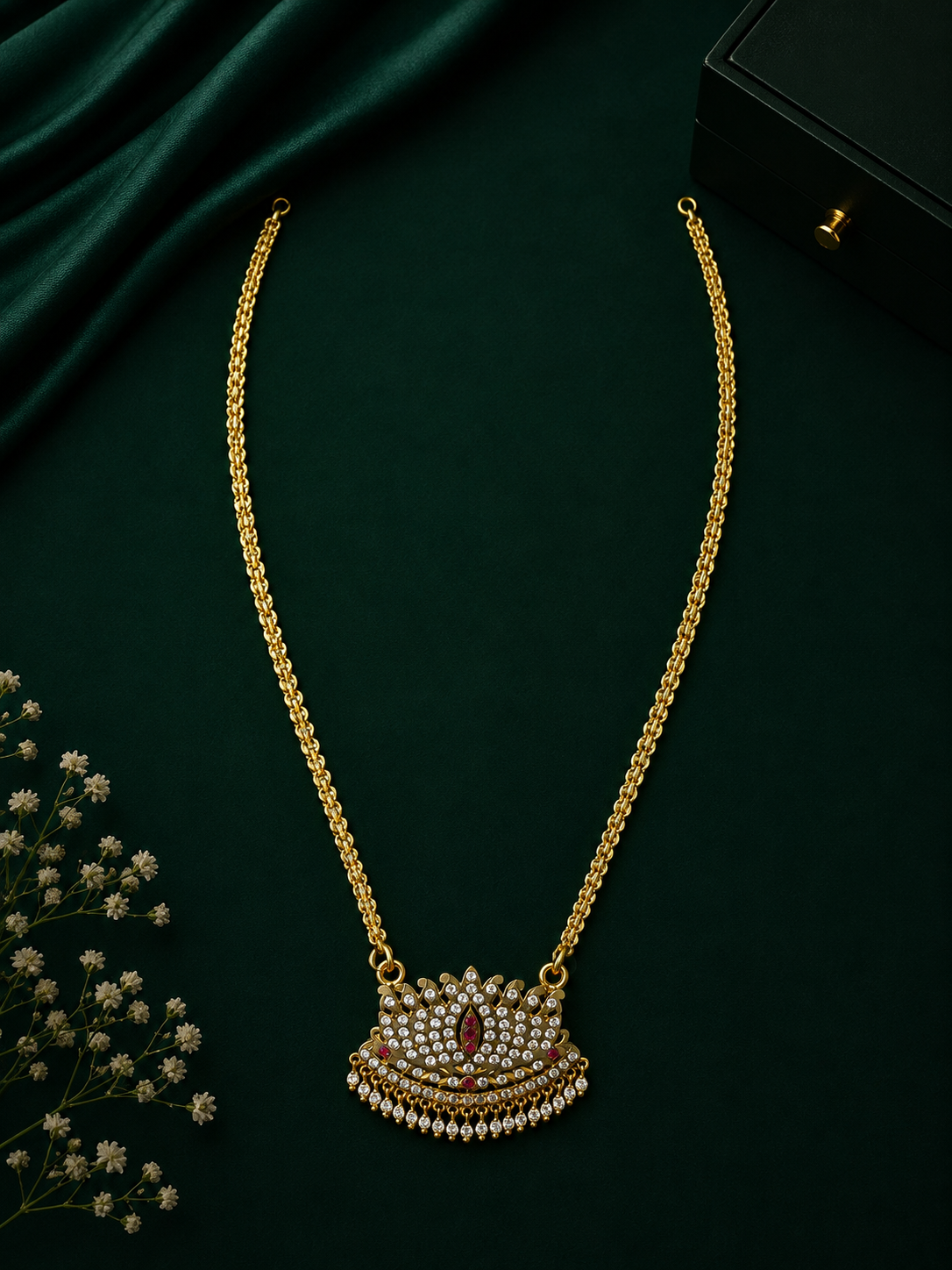 Premium Gold Plated Adige Pendant with Chain