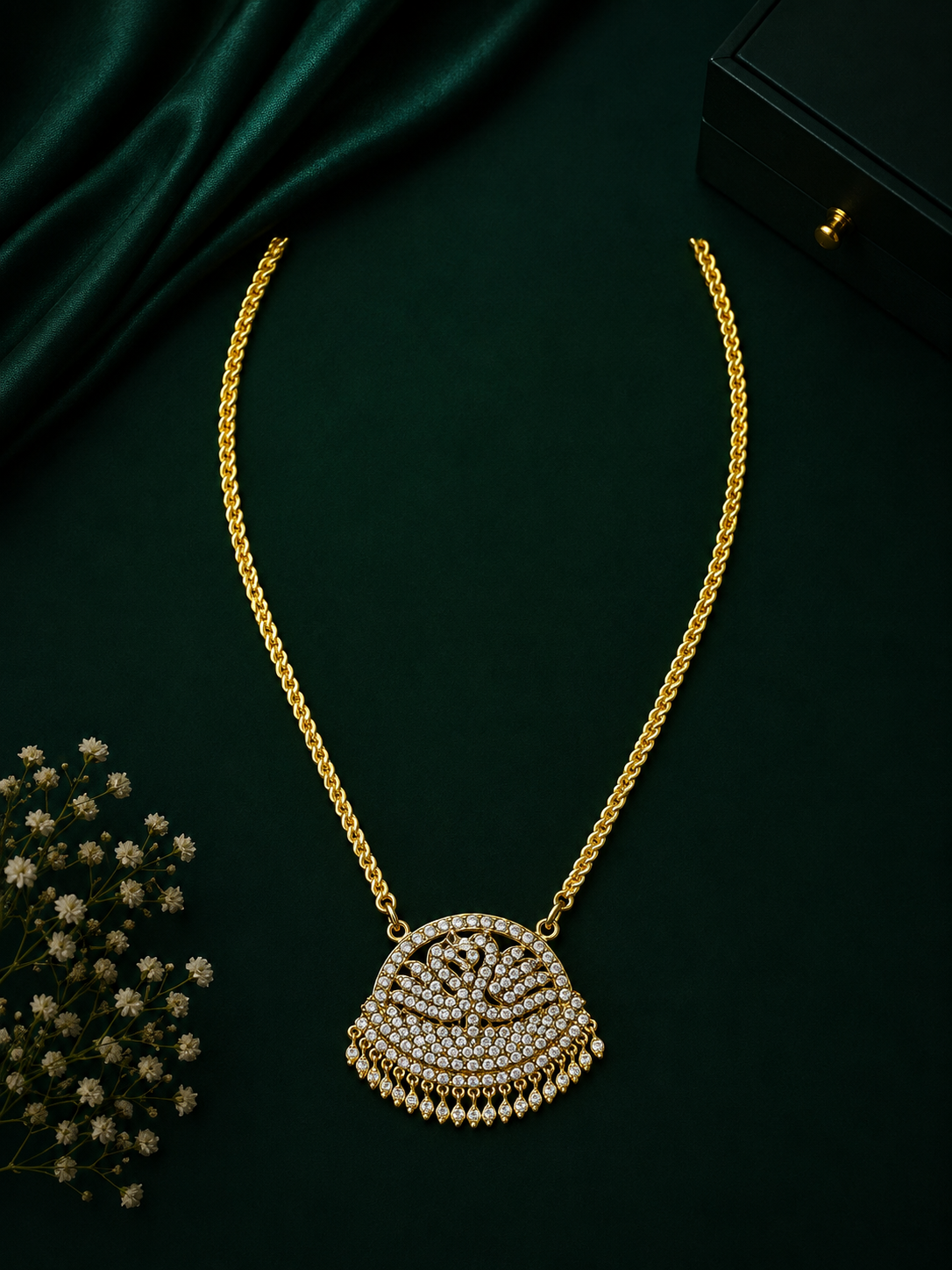 Premium Gold Plated Adige Pendant with Chain
