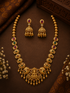 Premium Gold Plated Long Temple Necklace Set