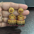 Classic Gold Plated Jhumkas Earrings 17336N - Griiham