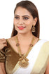 Classic Gold Plated Long Laxmi Hara Necklace Set 16863N
