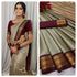 Cotton Semi-silk with Broad contrast jacquard work border Saree 15068N