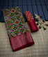 Cotton Semi-silk with Broad contrast jacquard work border saree 20886N