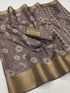 Cotton Semi-silk with Jacquard work border saree 20386N