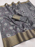 Cotton Semi-silk with Jacquard work border saree 20386N
