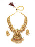Antique Gold Plated Laxmi Medium Necklace Set
