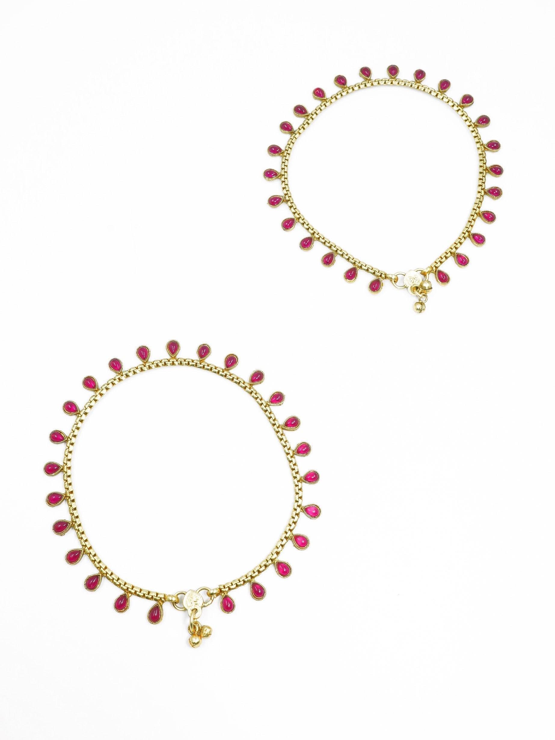 Designer Anklet /Payal 10132N - Griiham