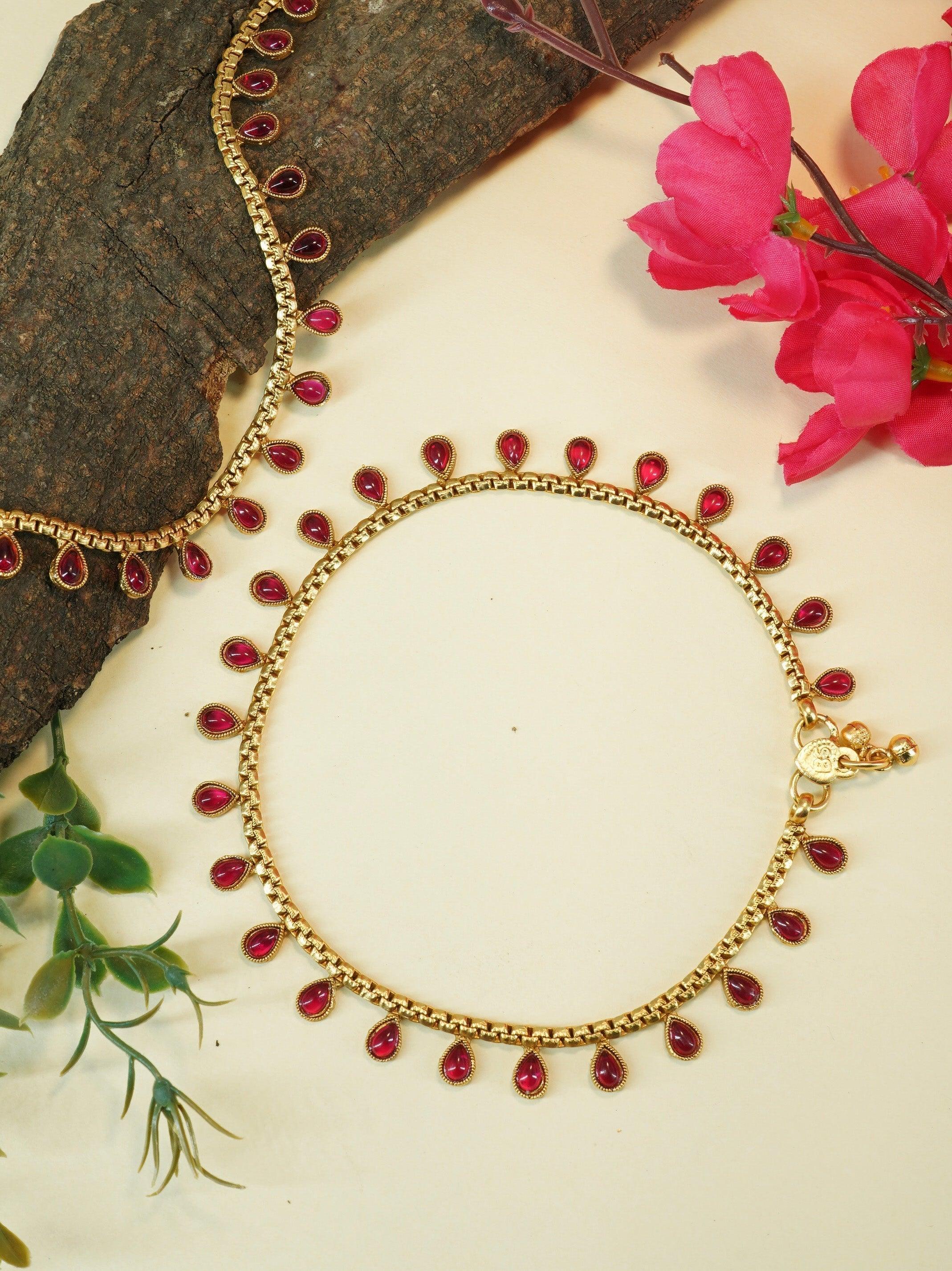 Designer Anklet /Payal 10132N - Griiham
