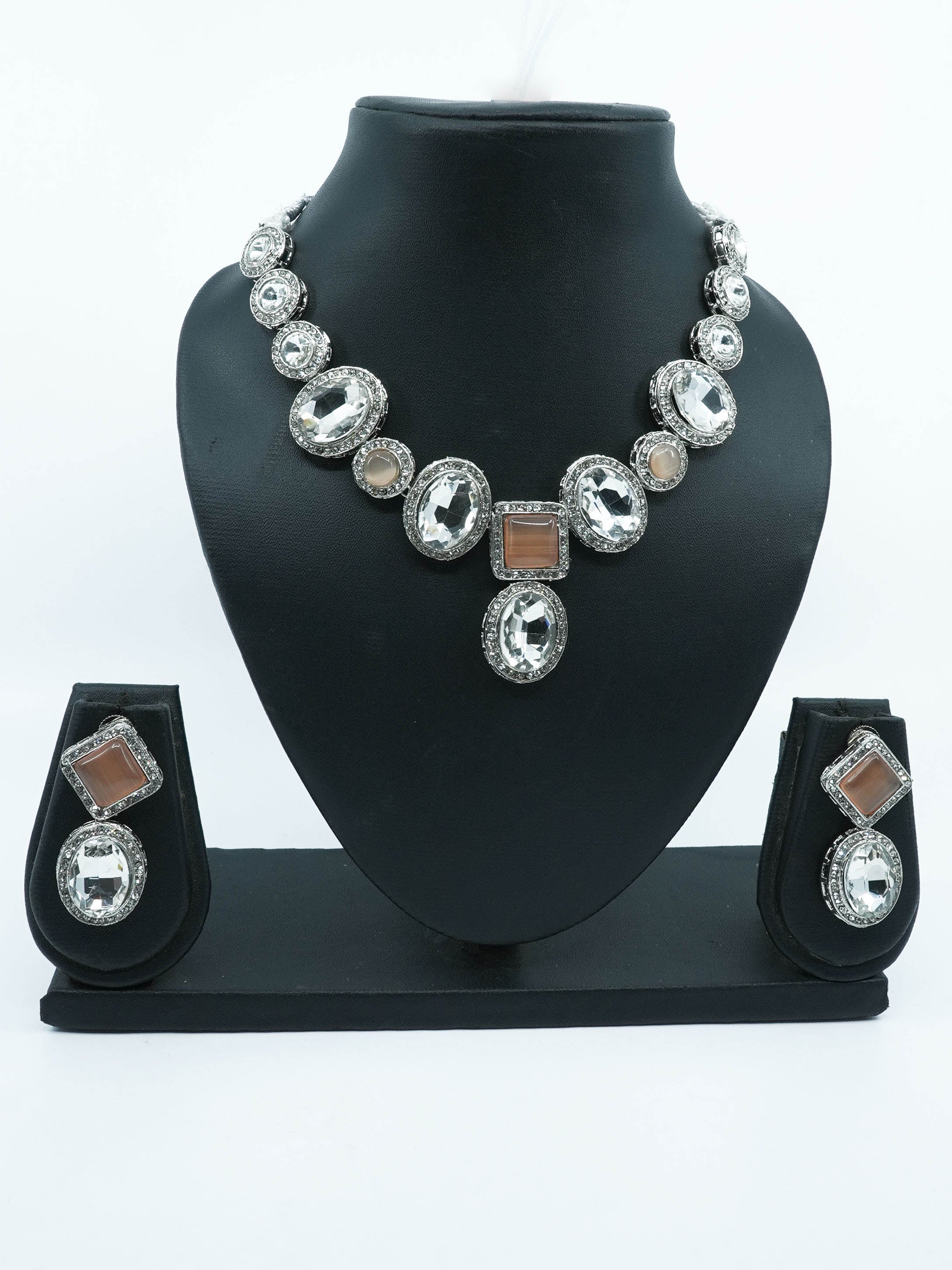 Designer Monalisa colored stones Necklace set 10982N