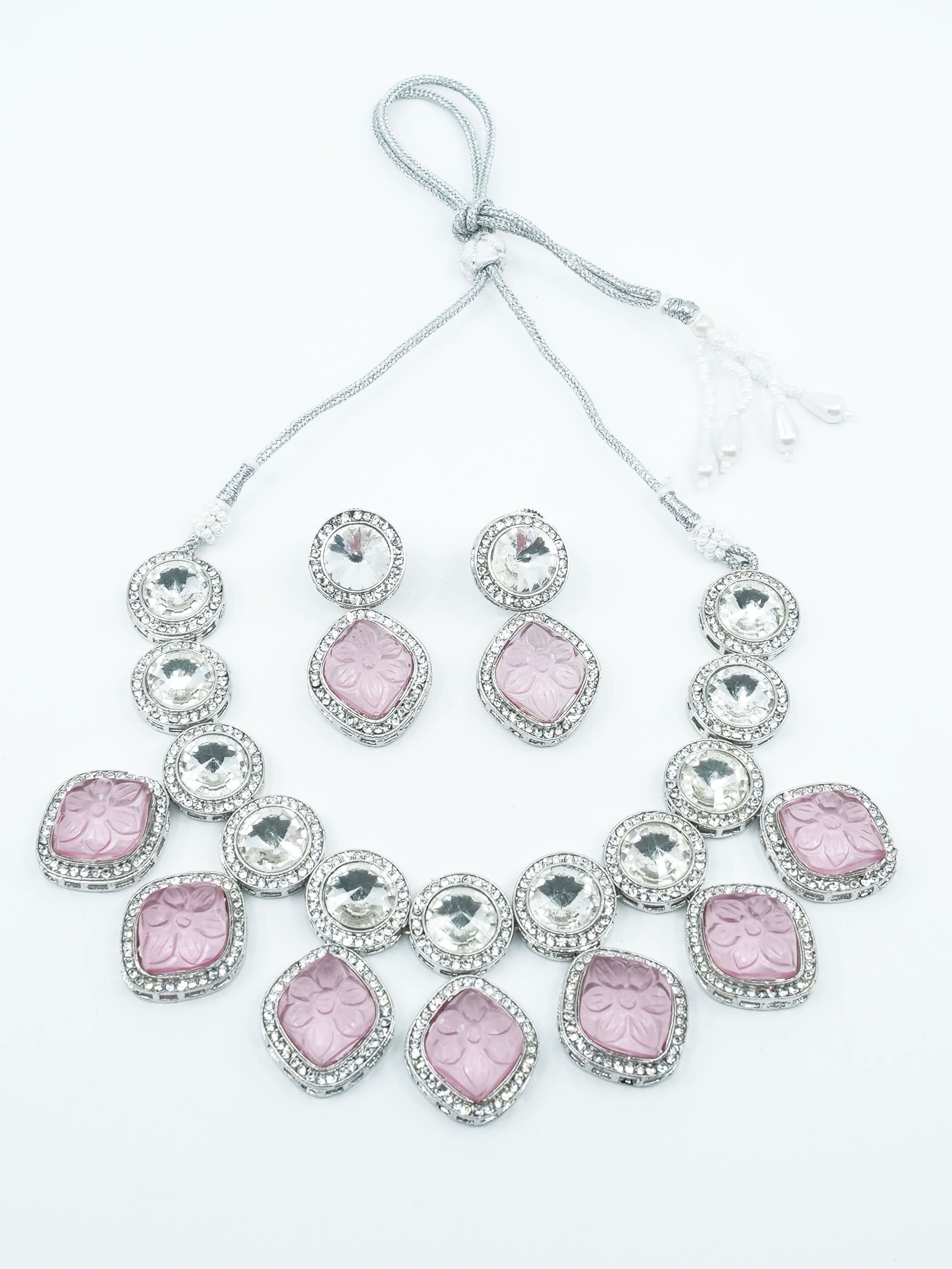 Designer Monalisa colored stones Necklace set 11584