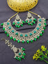 Designer Monalisa colored stones Necklace set with tikka 10982N-1