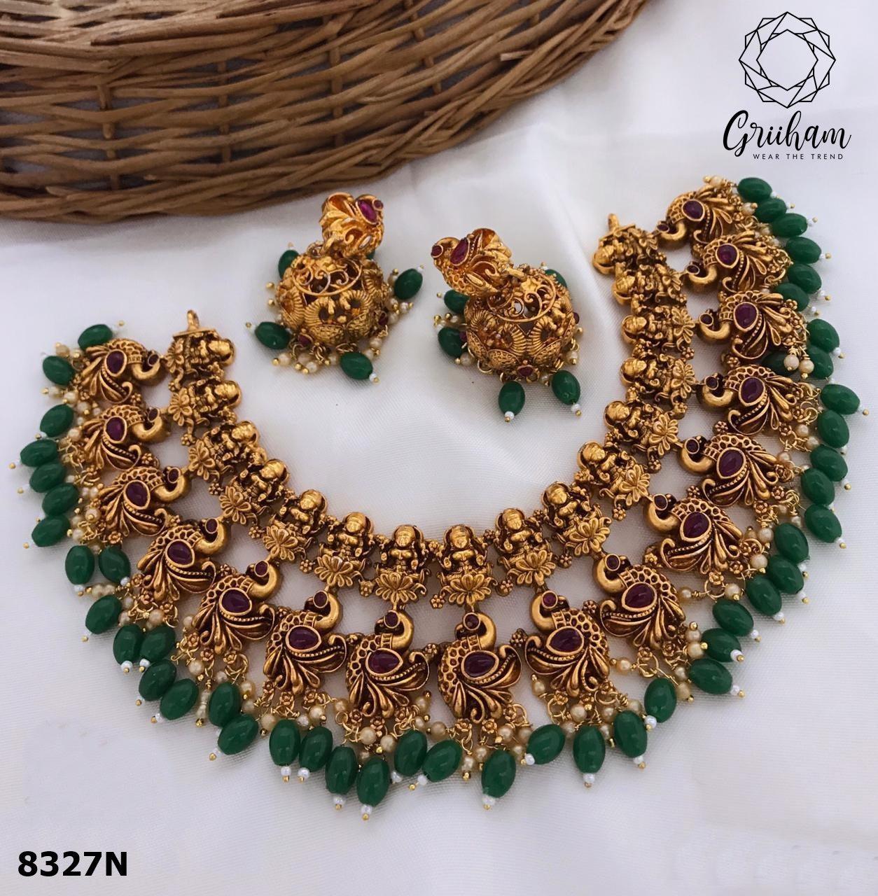 Designer Multicolor necklace set 8327N-Necklace Set-Griiham-Griiham