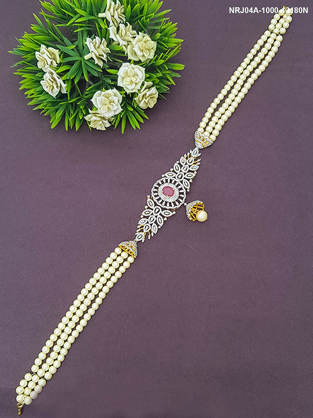 Designer Pearl Choker Necklace 13180N