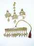 Designer colored stones choker Necklace set 11338N