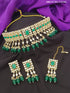 Designer colored stones choker Necklace set with tikka11316N
