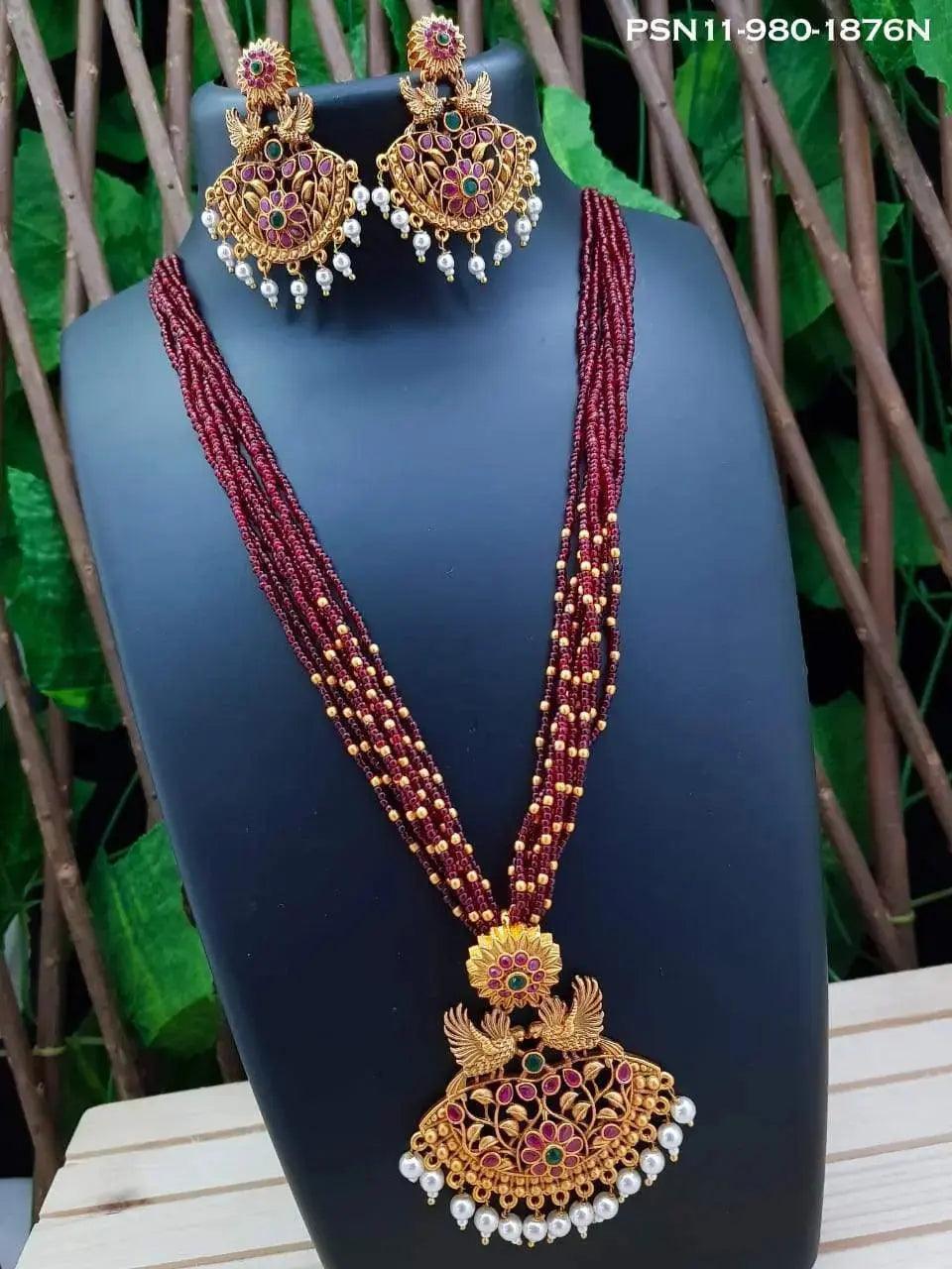 Devasree Collection Gold Plated Premium Exclusive Pendant Set PSN11-980-1876N