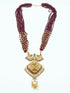 Devasree Collection Gold Plated Premium Exclusive Pendant Set - Griiham