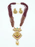 Devasree Collection Gold Plated Premium Exclusive Pendant Set - Griiham
