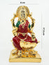 Dhanwantari Laxmi Gold Plated charaspat Marble idol 17.5cm Height - Griiham