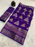 Dola Semi-Silk With Jacquard border Saree 22408N