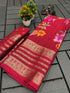 Dola Semi-silk Floral Saree with 5 Patti Heavy Jacquard border original jari 16023N