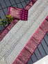 Dola Semi-silk Floral Saree with Havy Jaquaurd boder original jari 15527N