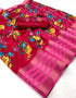 Dola Semi-silk Saree with Jacquard border 23084N