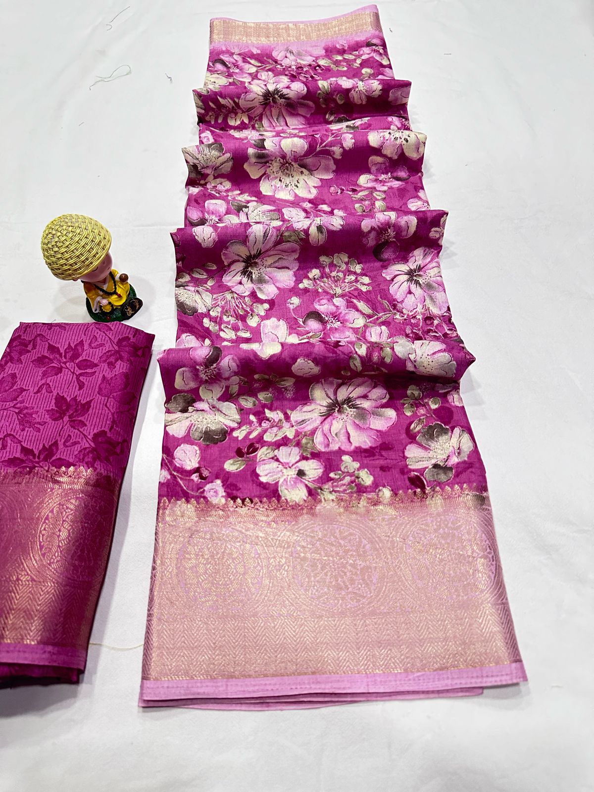 Dola Semi-silk soft Saree With Jacquard Border 21542N