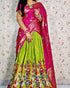 Dola Silk With Khajuri Crushed Lehenga(unstiched blouse) 17280N