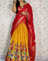 Dola Silk With Khajuri Crushed Lehenga(unstiched blouse) 17280N