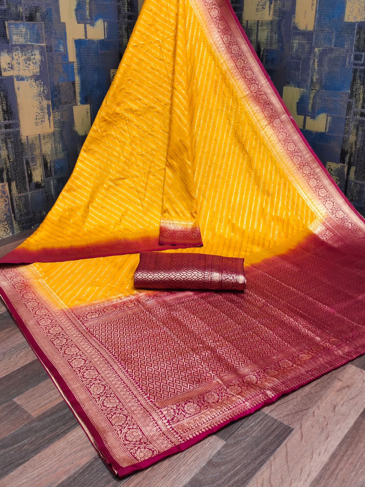 Dola silk saree with beautiful  mina work all over saree 19063N