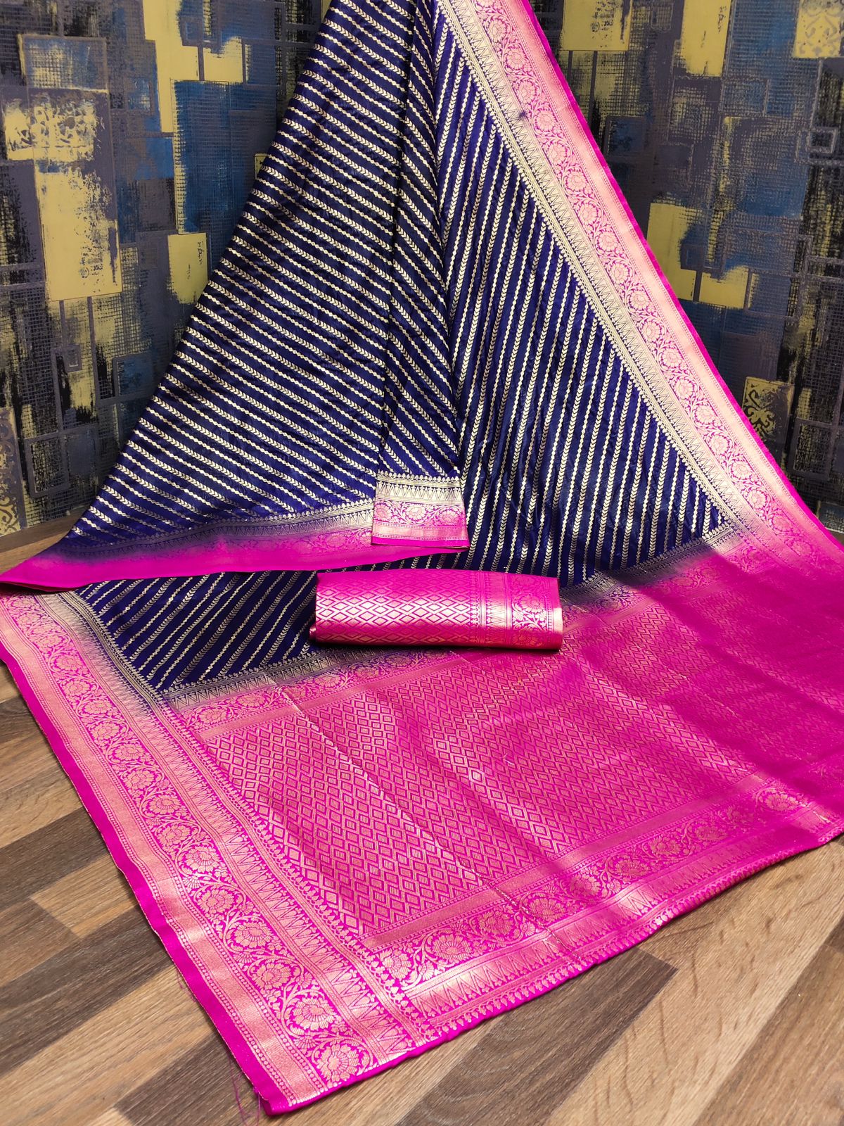 Dola silk saree with beautiful  mina work all over saree 19063N