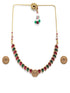 Elegant Premeium Gold Finish Designer Multicolor stones Necklace Set 22114N