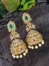 Exclusive Kemp studded Gold Plated Jhumki / Earrings 9467N - Griiham