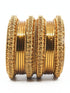 Fancy Mehendi Gold Plated Set of 12 Bangles - Griiham