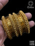 Fancy Mehendi Gold Plated Set of 12 Bangles - Griiham