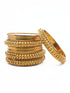 Fancy Mehendi Gold Plated Set of 12 Bangles - Griiham