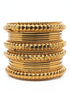 Fancy Mehendi Gold Plated Set of 12 Bangles - Griiham