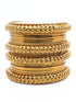 Fancy Mehendi Gold Plated Set of 12 Bangles - Griiham