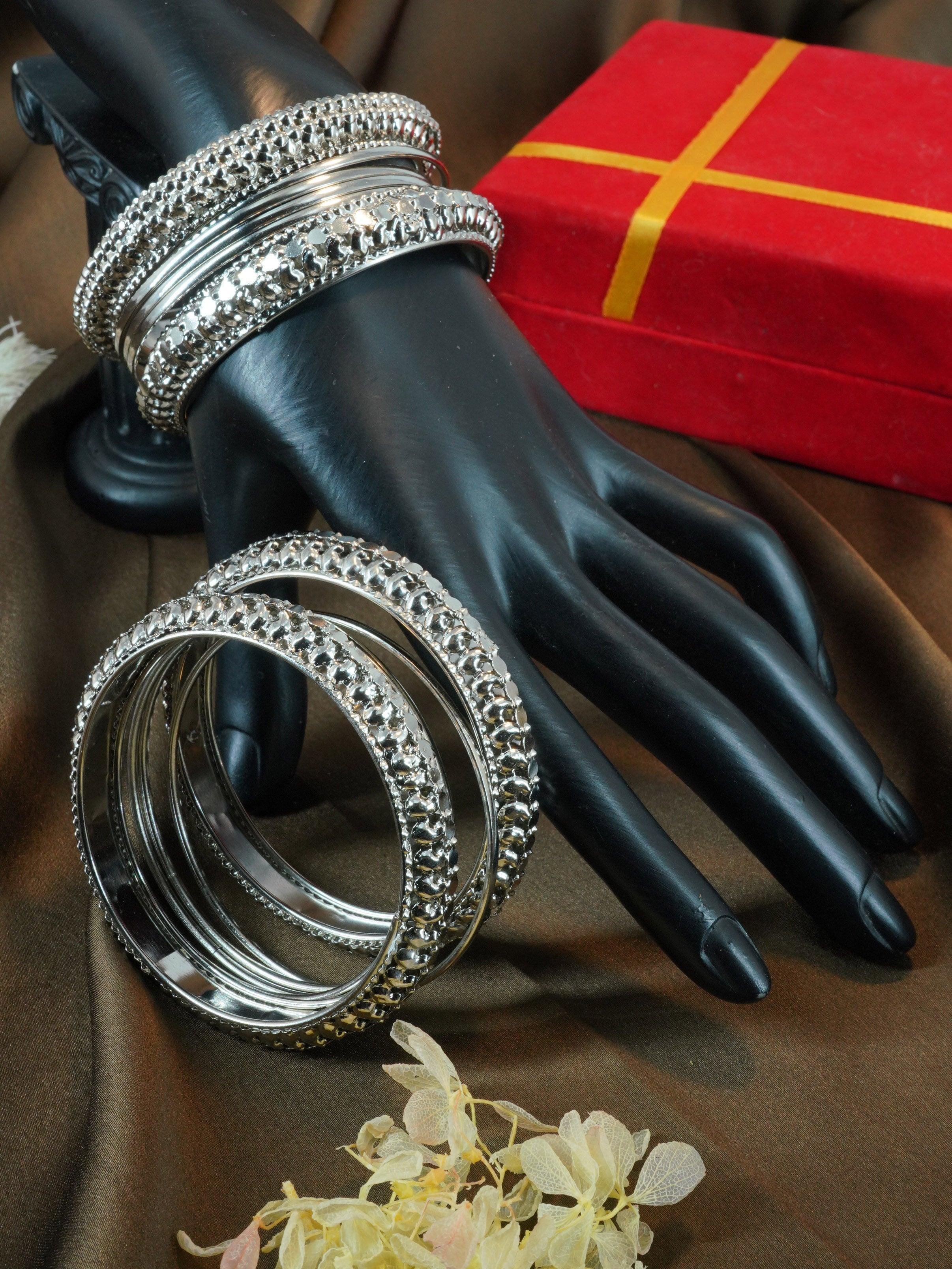 Gold Plated adjustable Rajwadi Kada Bangle with screw – Griiham