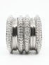 Fancy Silver plated Set of 12 Bangles - Griiham