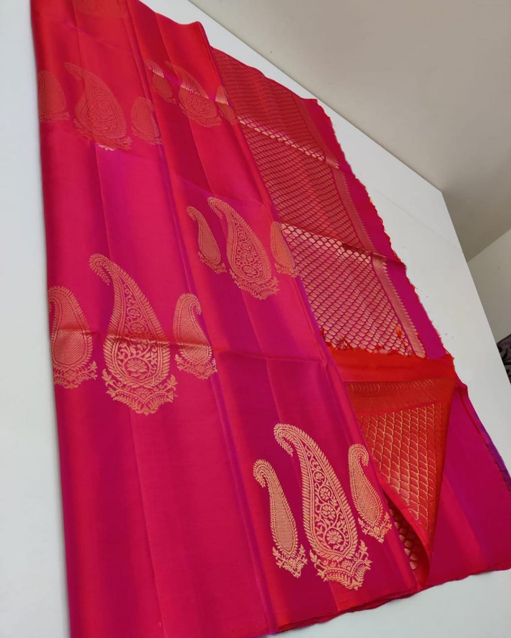 Festive Edition* Soft Kanchipuram lichi Semi-silks Saree 16474N
