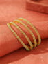 Gold Plated Set of 4 premium CZ Bangles