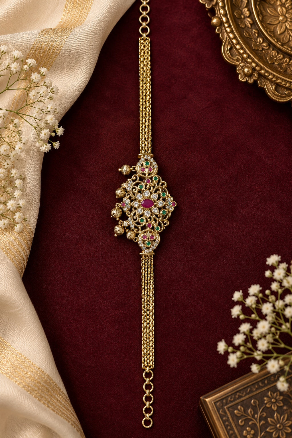 Gold Plated MIni choker necklace set