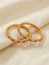 Gold Plated St of 2 bangles