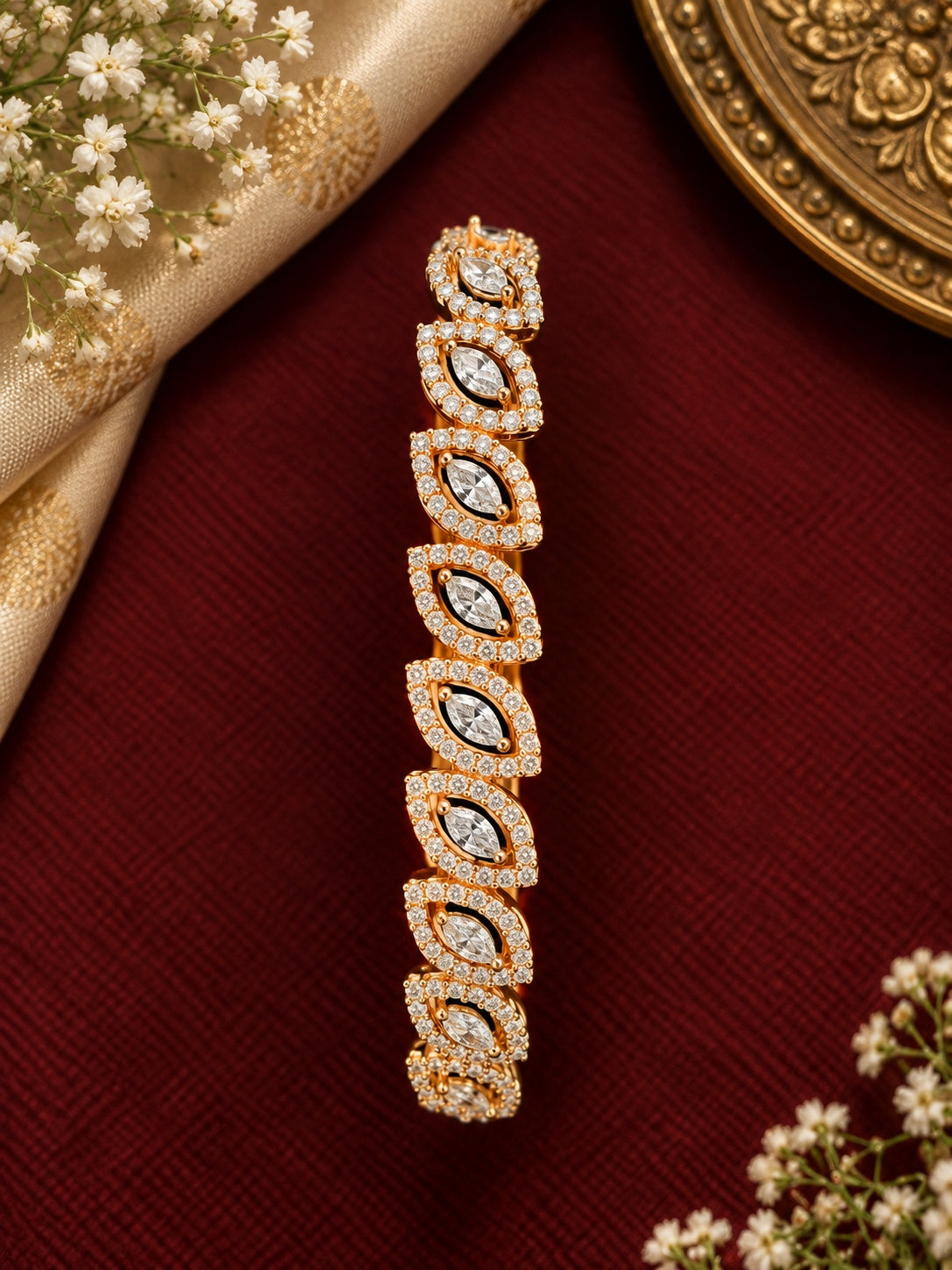 Premium Fancy AD Kada Bracelet