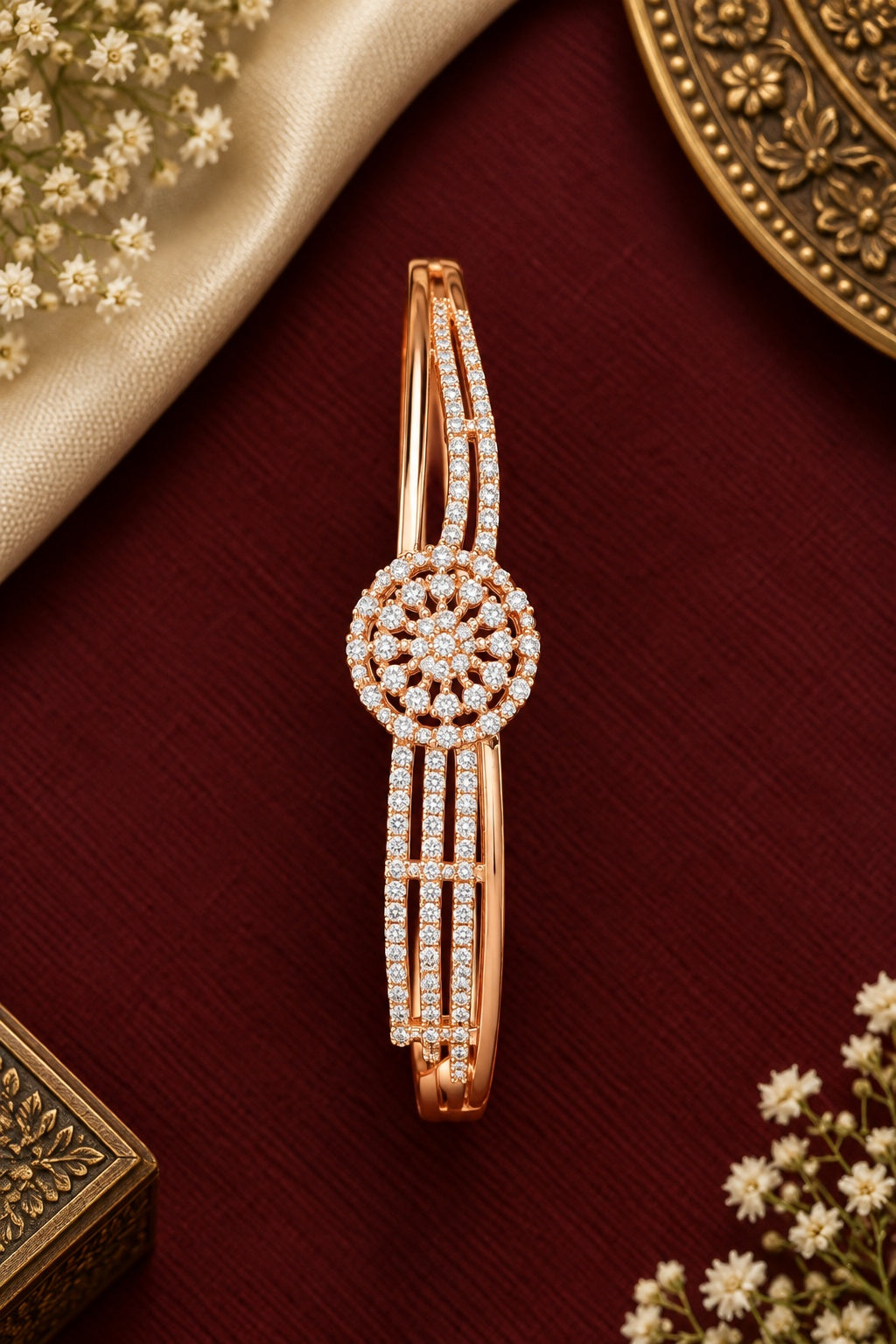 Premium Fancy AD Kada Bracelet