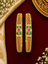 Premium Antique Set of 2 bangles with Kemp Stones