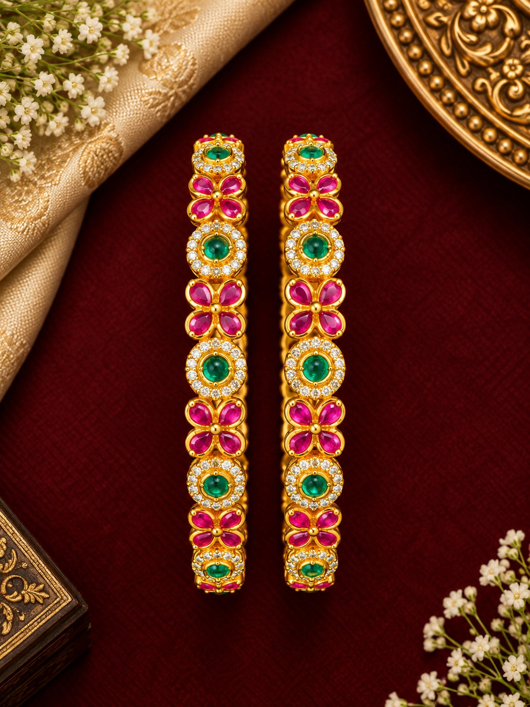 Premium Kemp Stone Set of 2 bangles